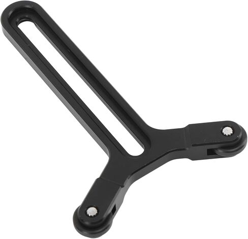 Qinlorgo Y Bracket Lens Support Frame, Dual Wheel Y Bracket Support System, Double Wheels with 1/4in Screw 2.2-7.15cm Height 5kg Load, Ideal for Ronin S SC Camera Stabilizer in Kuwait