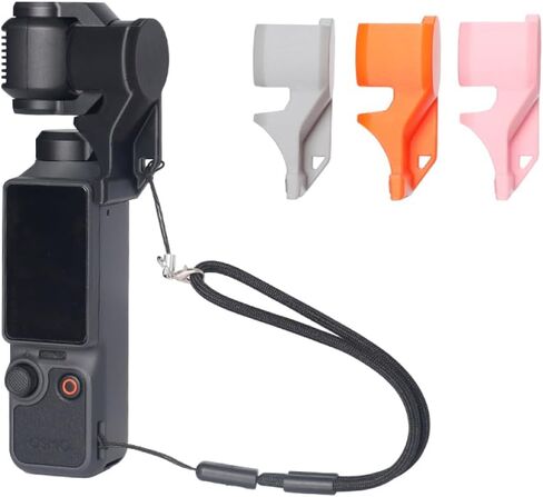 Gimbal Lock Clip for DJI Pocket 4 Precise Fit Anti-Shake Anti-Loss Lanyard，Orange in Kuwait