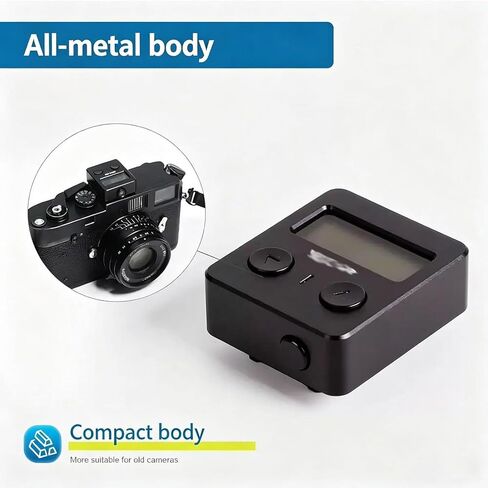 Camera Light Meter, Ambient Light Digital Exposure Meter, Approximately 30° Average Metering, Single Metering Time ≤0.5 Seconds, with OLED Screen, for Film Cameras, Photography in Kuwait