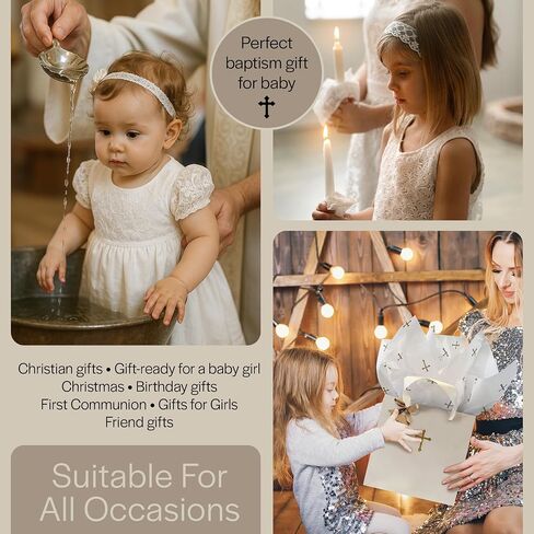 Sophia Box by The, Luxury Baptism Gifts for Girl, Christian Jewelry Box for Christening or Dedication, First Communion Gifts for Girl, Sentimental Keepsake Box in Kuwait