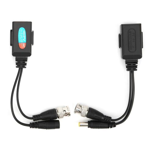 8MP HD Video Balun Transceiver Durable Power + Video for AHD/CVI/TVI/CVBS Cameras TwistPair Transmitter for Security Monitoring ABS Plastic Transceiver Balun in Kuwait
