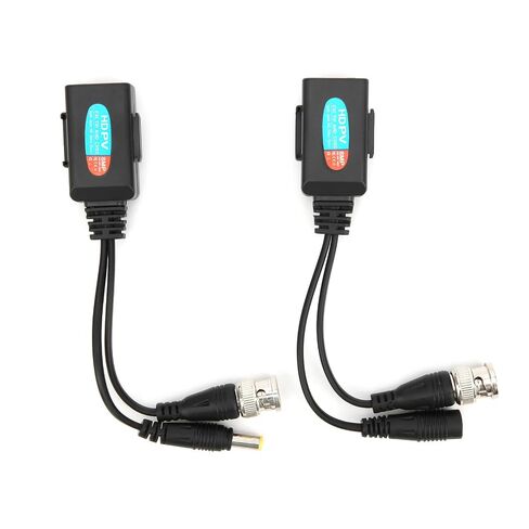 8MP HD Video Balun Transceiver Durable Power + Video for AHD/CVI/TVI/CVBS Cameras TwistPair Transmitter for Security Monitoring ABS Plastic Transceiver Balun in Kuwait