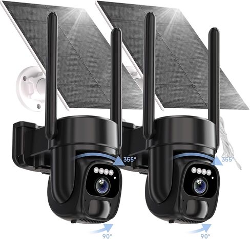 4MP 2.5K Security Camera Outdoor 5G/2.4G WiFi 360°View Color Night IP65 PTZ | Weatherproof,Auto Tracking, Motion Detection, Siren Alarm, 2-Way Audio, AI Alerts, 24/7 Recording, Local & Cloud Storage in Saudi Arabia