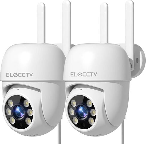 2.5K 4MP Security Camera Outdoor 5G/2.4G WiFi 360°View Color Night IP65 PTZ in Kuwait