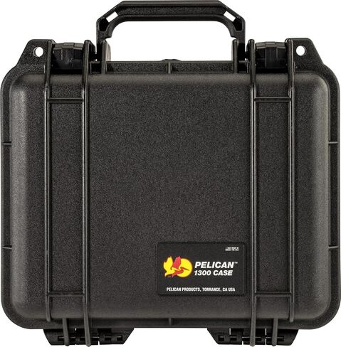 Pelican 1300 Case | Watertight copolymer shell with foam and purge valve for cameras, electronics and lenses in Kuwait