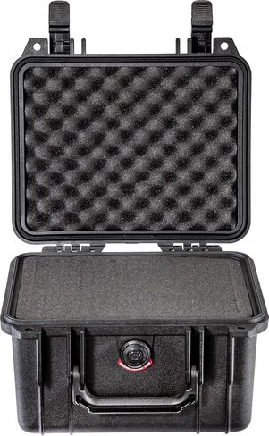 Pelican 1300 Case | Watertight copolymer shell with foam and purge valve for cameras, electronics and lenses in Kuwait