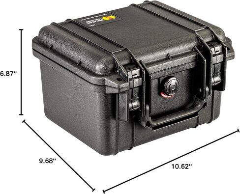 Pelican 1300 Case | Watertight copolymer shell with foam and purge valve for cameras, electronics and lenses in Kuwait