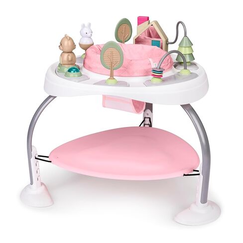 Ingenuity Spring & Sprout 2-in-1 Baby Activity Center Jumper and Table with Infant Toys - Ages 6 Months +, First Forest in Kuwait