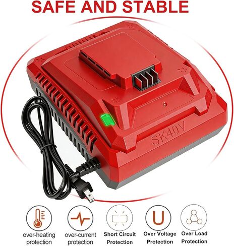 DTK Fast Charging Replacement for Skil 40V Charger Rapid Ultra Turbo Lithium-ion Battery Charger Compatible with All Skil 40V Batteries in Kuwait