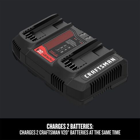 CRAFTSMAN V20 2Ah Lithium Ion Dual-Port Power Tool Battery Charger (CMCB124) in Kuwait