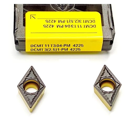 Indexable Lathe Carbide Insert 10PCS DCMT11T304 DCMT11T308-PM 42255 Metal Turning Hard Alloy Tool Internal Milling Cutter(DCMT11T308-PM 4225) in Kuwait