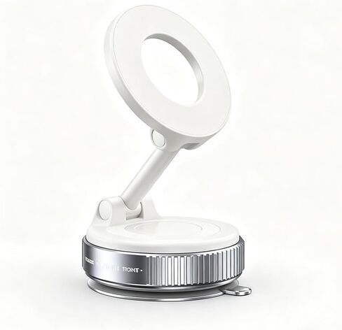 Vacuum Magnetic Car Phone Mount for Hyundai Tucson SUV 2004-2026 | Strong N52 Magnet Ring Array, Vacuum Suction Lock for Rough Roads, 360° Rotation & Foldable Compact Storage Arm in Kuwait