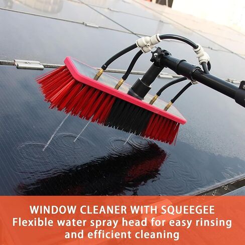 12-36 FT Extendable Solar Panel & Window Cleaner Brush Kit | Adjustable Water Fed Pole for Efficient Outdoor s & Solar Panel Cleaning (24ft/7.2m) in Kuwait