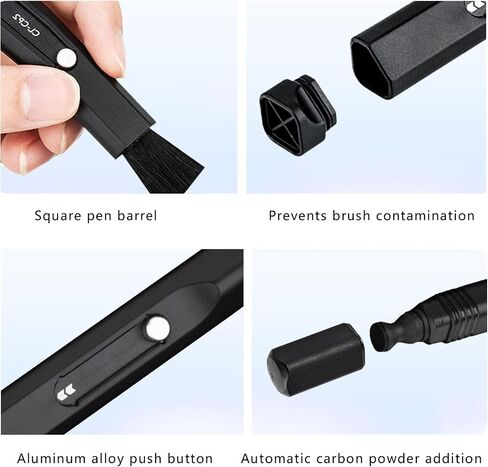 Carbon Camera Lens Stick with Replaceable Heads for Photographic Equipment Maintenance Double Head Pen in Kuwait
