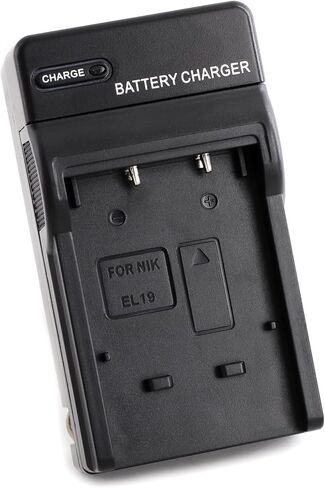 Norifon EN-EL19 Wall Charger for Nikon Coolpix S33, S7000, S6900 | Compaitble with Nikon Coolpix S2800, S100, S3100, S4100, S4300, S5200, S6500 with Foldable Plug in Kuwait