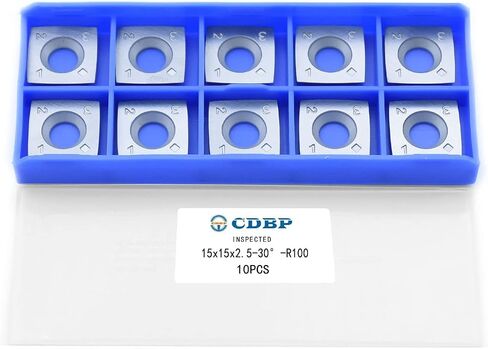 Carbide Inserts Byrd Shelix Replacement Cutters 15mm Square Carbide Cutters With 4″ Edge Radius For Woodworking Spiral/helical Planer Cutter Head,10PCS in Kuwait
