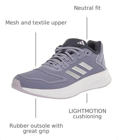 adidas Women's Duramo SL 2.0 Sneaker, Silver Violet/Silver Metallic/Silver Dawn, 7 in Kuwait