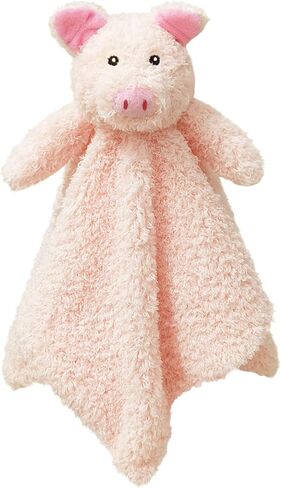 Baby Pink Pig Soft Stuffed Animal Security Blanket, Plush Pig Character Lovey Blanket, Baby Shower/Nursery Gift, Newborn Infant Toddler Snuggle Blankie for Boys Girls, 14 Inches in Kuwait