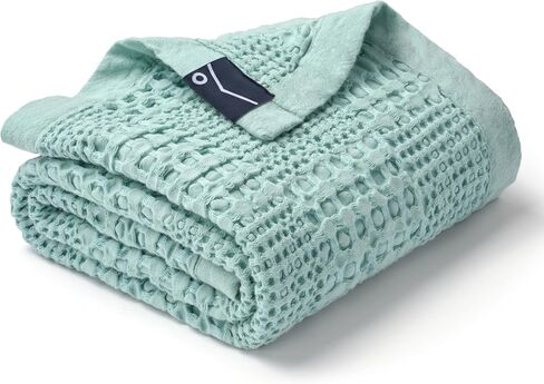 Joiedomi Waffle Baby Blanket - Soft Oat Baby Blanket, Breathable Turkish Cotton of Rayon Derived from Bamboo for Boys and Girls, Luxuries Throw for Bed, Couch and Sofa in Kuwait