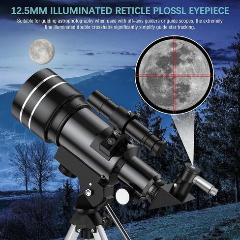Alstar Bahtinov Mask Focusing Mask FM80mm - Bundle with - Reticle Plossl Eyepiece 1.25 Inch in Kuwait