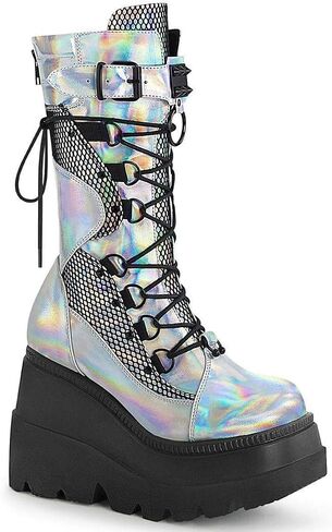 Demonya "Shaker-70" Boots - Black Vegan Leather in Kuwait