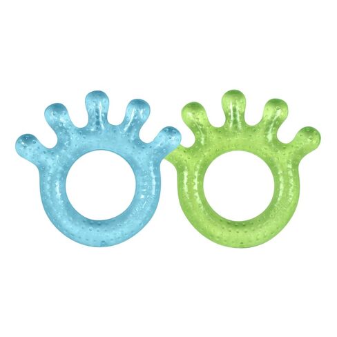 Green Sprouts Cooling Teether (2 Pack) Soothes Gums & Promotes Healthy Oral Development Safer Plastic Filled with Sterilized Water, Chill for Extra Relief, Textured Surface to Massage Gums in Kuwait