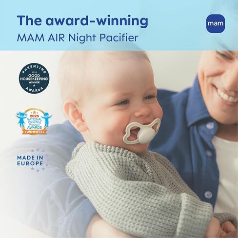 MAM Pacifier 6-16 Months Variety Pack, BPA-Free, Silicone Nipple, 3 Pack in Kuwait