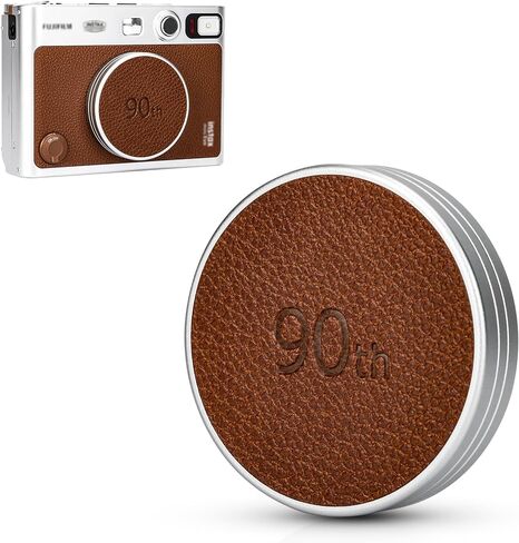 Retro Leather Lens Cap for Fuji Insta Mini 99,Aluminum Anti-Scratches | Anti-Dust Lightweight Camera Lens Cover with Soft EVA Interior, Accessories for Fujifilm Mini 99 Lens Protection Cover in Kuwait