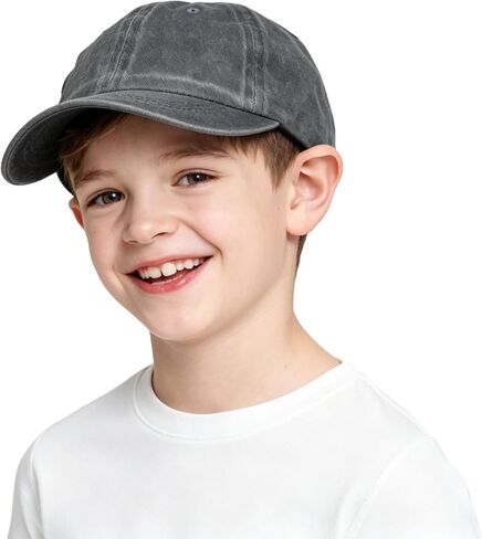 Toddler Boys Washed Cotton Baseball Hat Kids Trucker Hat for Boys Girls in Kuwait