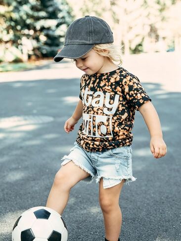 Toddler Boys Washed Cotton Baseball Hat Kids Trucker Hat for Boys Girls in Kuwait