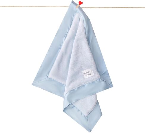 Ultra-Soft Lovey Security Blanket Plush, Satin Trim 16x16 Cream in Kuwait