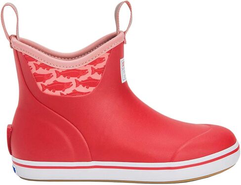XTRATUF Women's Salmon Sisters Ankle Deck Boot, Red, Size 6(M) in Kuwait