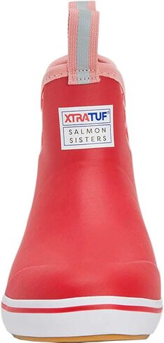 XTRATUF Women's Salmon Sisters Ankle Deck Boot, Red, Size 6(M) in Kuwait