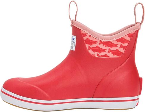 XTRATUF Women's Salmon Sisters Ankle Deck Boot, Red, Size 6(M) in Kuwait