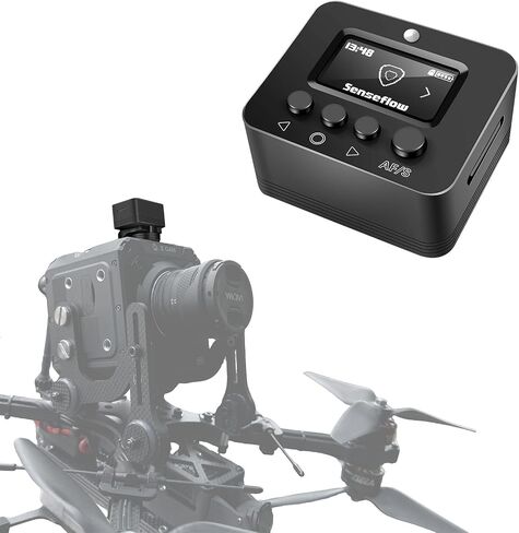 NiYien Camera Stabilizer Box for FPV Drones Gyroscope Stabilizer for Camera Gyroflow, Cold Shoe Mount, 35H Battery, Lightweight Aluminum for Vlogging & Action Videos in Kuwait