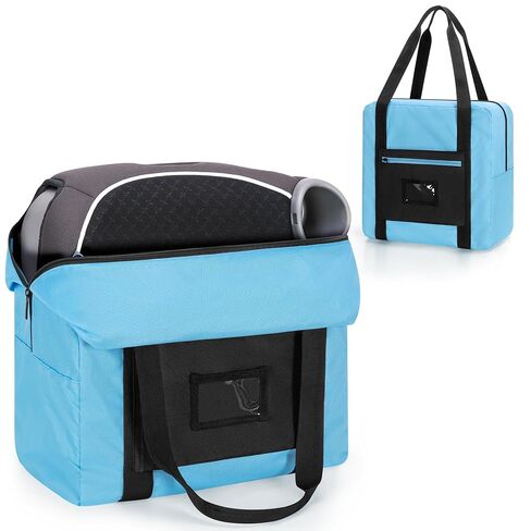 Teamoy Infant Booster Seat Travel Bag for Airplane | Booster Seat Bags with Handle, Compatible with Most Standard Boosters, Black in Kuwait