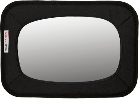 Nuby x Safe in the Seat Backseat Baby Mirror - Shatter-Resistant Car Mirror with Tether Anchor Strap - Fits Most Headrests for Rear-Facing Baby Monitoring in Kuwait