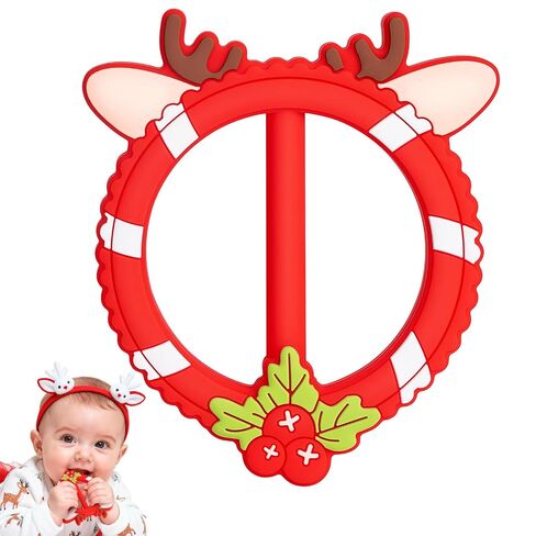 Mermaid Teether for Babies - SHARE&CARE Silicone Teething Toy, Women Gift for Mom, Wife,Her, Holiday Baby Chew Toy for 3 Months+, BPA-Free,Baby Shower (Mermaid) in Kuwait
