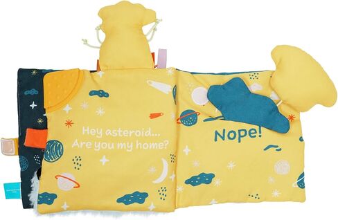 Manhattan Toy Little Rocket Finds Home Soft Activity Crinkle Book for Baby & Toddler with Tethered Characters Small in Kuwait