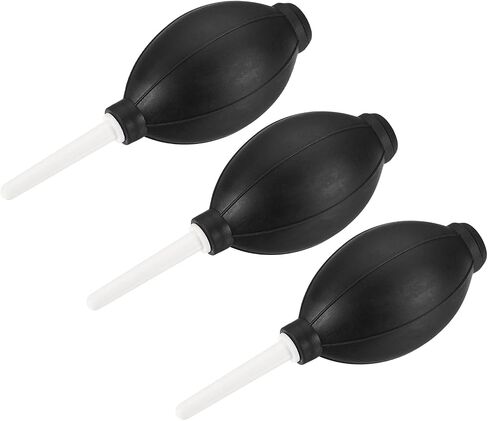 MECCANIXITY Dust Ball Air Blower Rubber Blowing Pump Cleaning Tool for Camera Lens, Keyboard, PCB Board, Computer, Plants, 147mm, Black Pack of 3 in Kuwait