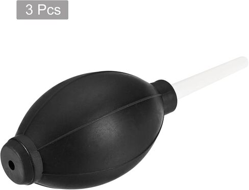 MECCANIXITY Dust Ball Air Blower Rubber Blowing Pump Cleaning Tool for Camera Lens, Keyboard, PCB Board, Computer, Plants, 147mm, Black Pack of 3 in Kuwait