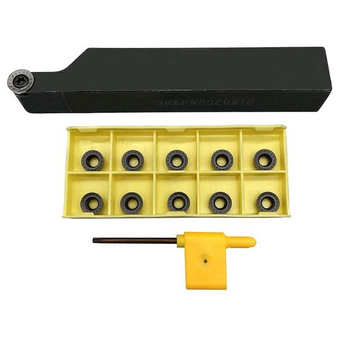 GBJ SRAPR2020K10 Turning Holder Precise Round Profiling Machining | 20×125mm 90° tool holder matched RPMT10T3MOE-JS inserts, for R5 round carbide insert lathe turning profiling in Kuwait