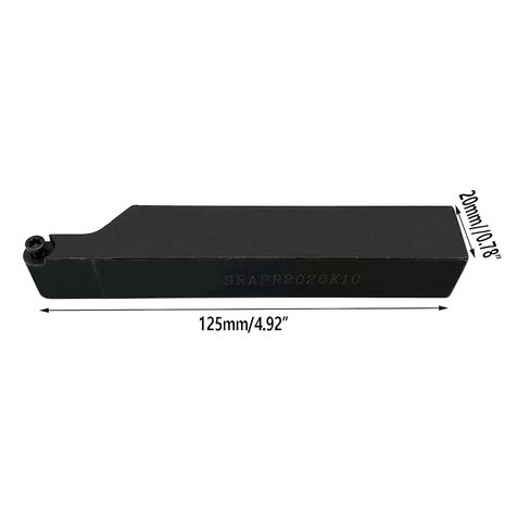 GBJ SRAPR2020K10 Turning Holder Precise Round Profiling Machining | 20×125mm 90° tool holder matched RPMT10T3MOE-JS inserts, for R5 round carbide insert lathe turning profiling in Kuwait