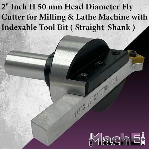 2" (50 mm) Head Diameter Fly Cutter with Straight Shank & Replaceable Carbide Insert – Precision Indexable Tool for Milling & Lathe Machines in Kuwait
