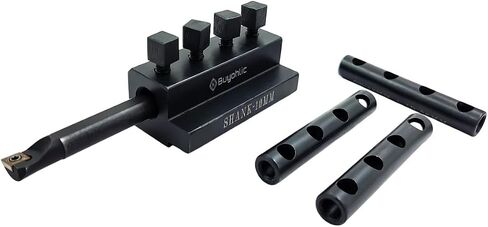 Universal CNC Lathe Boring Tool Holder with Interchangeable Sleeves, Precision Machining Bar Holder for CNC and Traditional Lathe Equipment (10 X 12 mm) in Kuwait