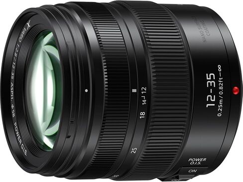 PANASONIC LUMIX G X VARIO II PROFESSIONAL LENS, 12-35MM, DUAL I.S. 2.0 WITH POWER OPTICAL I.S, MIRRORLESS MICRO FOUR THIRDS, H-HSA12035 (2017 Model - USA BLACK) (Renewed) in Kuwait