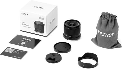 VILTROX 9mm f2.8 Z, AF 9mm F2.8 Z-Mount for Nikon Z Mount, Auto Focus APS-C Wide Angle Z Mount Lens for Nikon Z7 II Z fc Z6 II Z50 II Z6 III Z6 Z7 Z30 Z8 Z9 in Kuwait