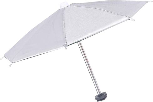 27cm Umbrella for Camera with Hot Shoe Mount Rain Cover Sturdy Waterproof Shade Protector, Silvery in Kuwait