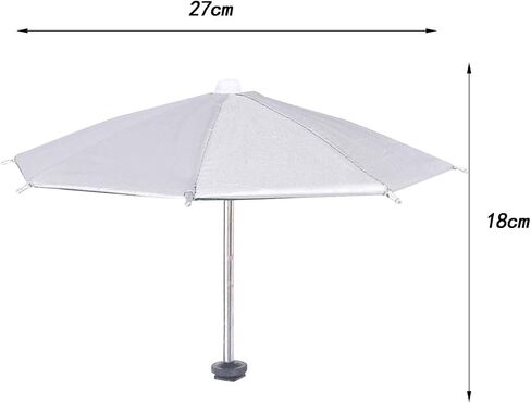 27cm Umbrella for Camera with Hot Shoe Mount Rain Cover Sturdy Waterproof Shade Protector, Silvery in Kuwait