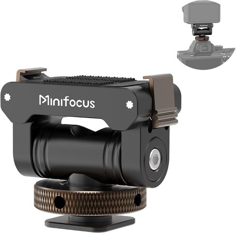 MINIFOCUS Cold Shoe Mount Adapter Compatible with DJI Osmo Nano/Action 6, Dual-Direction Magnetic Mount with 1/4" Screw Hole Quick Release Holder for Tripod DSLR Camera Hot Shoe Accessories in Kuwait